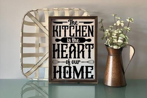 Kitchen is the Heart of Our Home SVG Vintage Sign SVG CraftLabSVG 