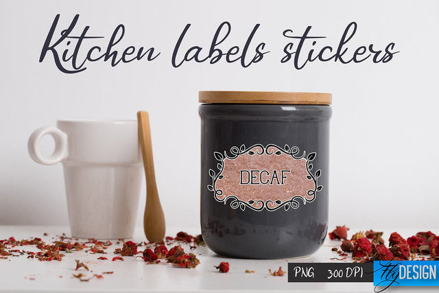 Kitchen Labels Stickers | Kitchen PNG | Home Design Sublimation Fly Design 