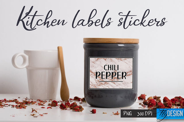 Kitchen Labels Stickers | Kitchen PNG | Home Design Sublimation Fly Design 