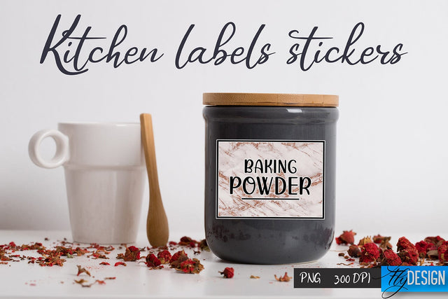 Kitchen Labels Stickers | Kitchen PNG | Home Design Sublimation Fly Design 