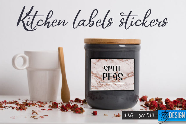 Kitchen Labels Stickers | Kitchen PNG | Home Design Sublimation Fly Design 