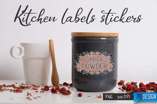 Kitchen Labels Stickers | Kitchen PNG | Home Design Sublimation Fly Design 
