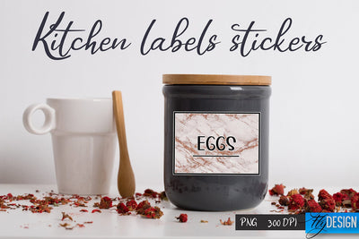 Kitchen Labels Stickers | Kitchen PNG | Home Design Sublimation Fly Design 
