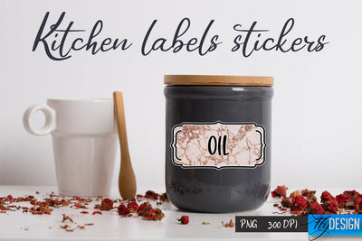Kitchen Labels Stickers | Kitchen PNG | Home Design Sublimation Fly Design 