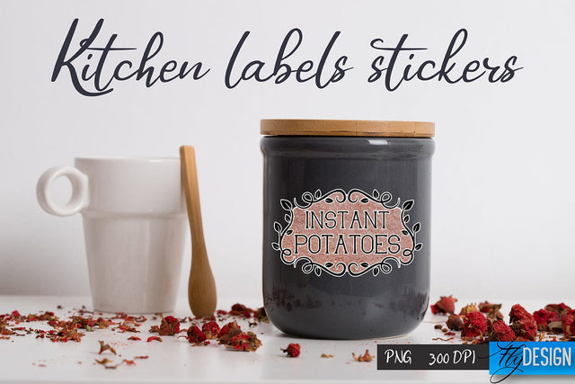 Kitchen Labels Stickers | Kitchen PNG | Home Design Sublimation Fly Design 