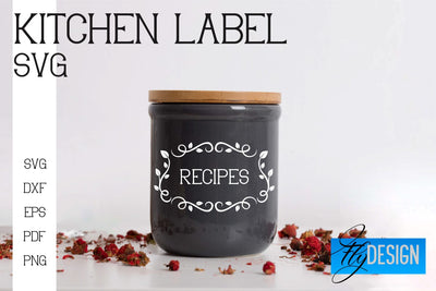 Kitchen Labels SVG | Home Design SVG Fly Design 