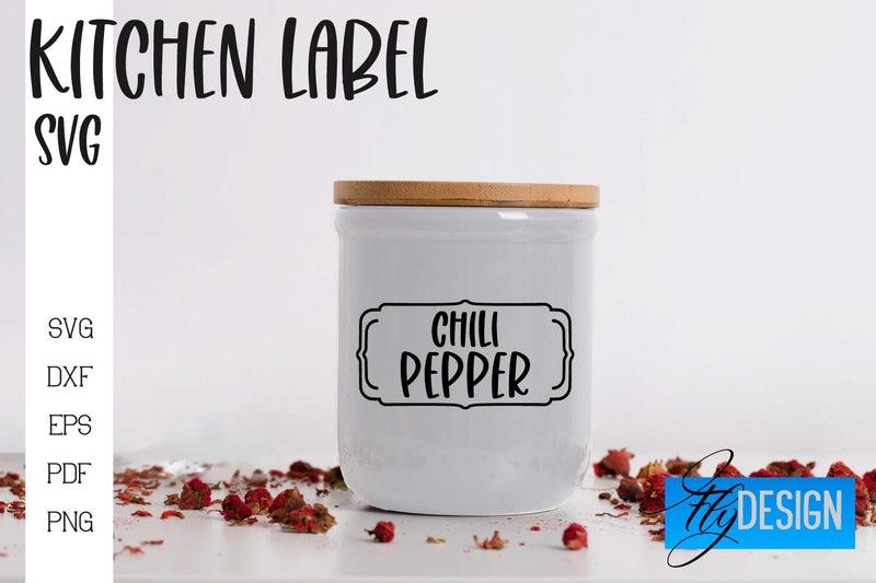 Kitchen Labels SVG | Home Design SVG Fly Design 