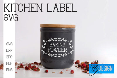 Kitchen Labels SVG | Home Design SVG Fly Design 