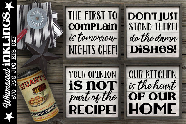 Kitchen Love SVG Set SVG Whimsical Inklings 