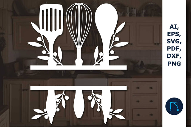 Kitchen Monogram Name Sign Svg SVG MD JOYNAL ABDIN 