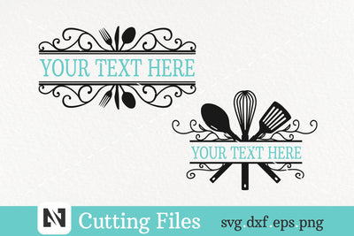 Kitchen Monogram Svg, Cooking Monogram Svg, Baking Svg SVG Pinoyart Kreatib 