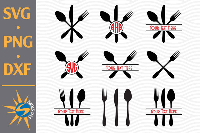 Kitchen Monogram SVG, PNG, DXF Digital Files Include SVG SVGStoreShop 