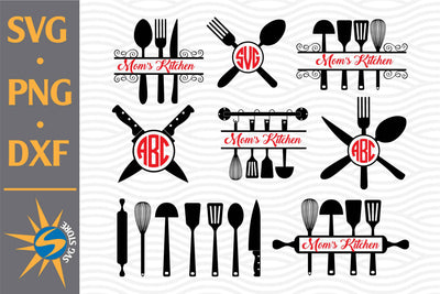 Kitchen Monogram SVG, PNG, DXF Digital Files Include SVG SVGStoreShop 