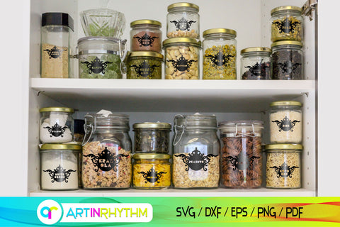 Kitchen pantry labels svg bundle SVG Artinrhythm shop 
