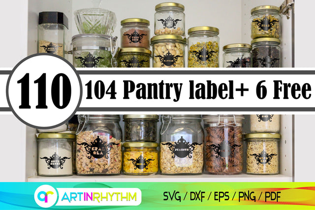 Kitchen pantry labels svg bundle SVG Artinrhythm shop 