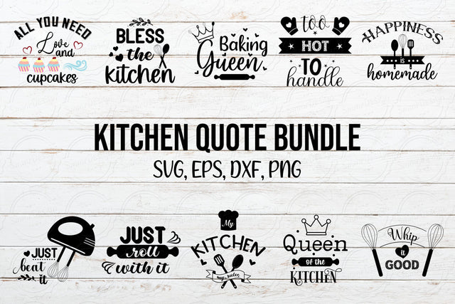 Kitchen Quote svg Bundle SVG SmmrDesign 