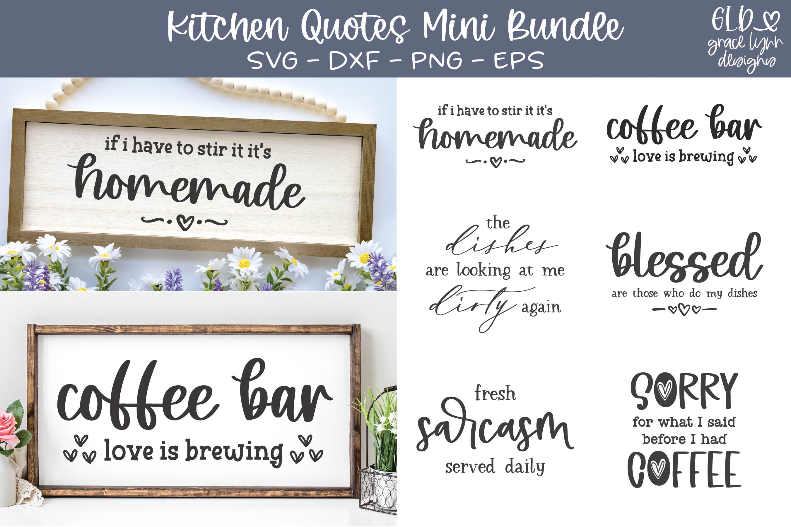 Funny Kitchen SVG Bundle SVG Cut File SVGs,Quotes and Sayings,Food &  Drink,On Sale, Print & Cut - So Fontsy