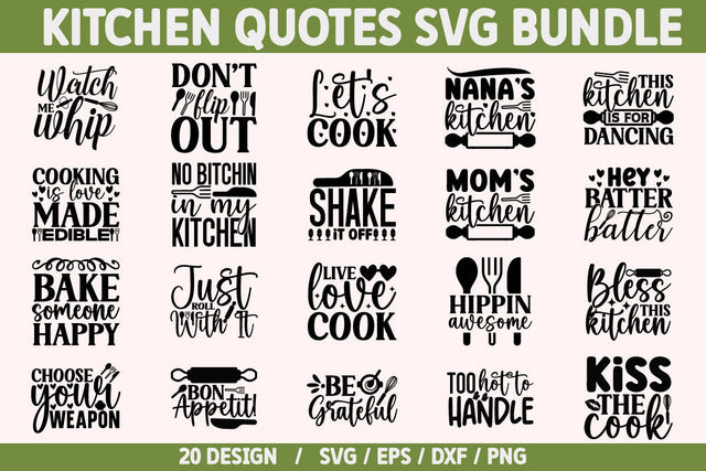 kitchen-Quotes-SVG-Bundle Cut File SVG akazaddesign 