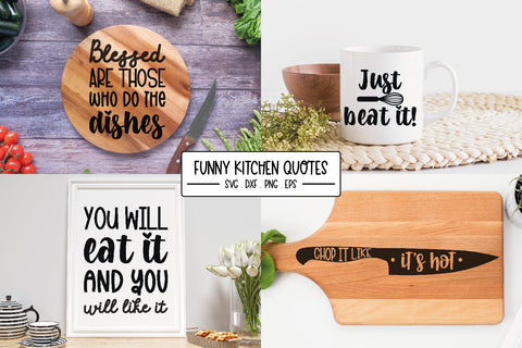 Kitchen Quotes SVG Cut Files | Kitchen Bundle SVG Illuztrate 