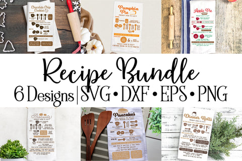 Kitchen Recipe SVG Bundle SVG SavanasDesign 