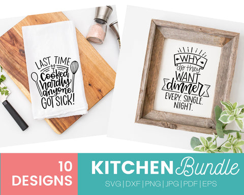 Kitchen saying svg, funny kitchen towel designs SVG Lettered by Stephanie 