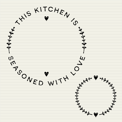 Kitchen Seasoned with Love | Personalize SVG monogram frame SVG CleanCutCreative 