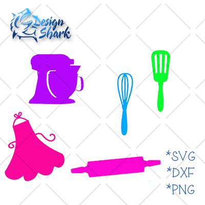 Kitchen Set SVG Design Shark 