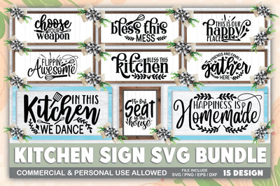 Kitchen Sign SVG Bundle SVG Ariyan 