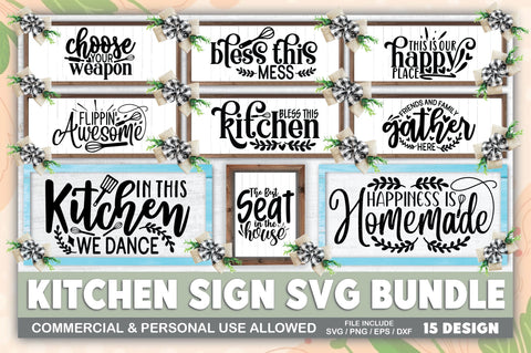 Kitchen Sign SVG Bundle SVG Ariyan 