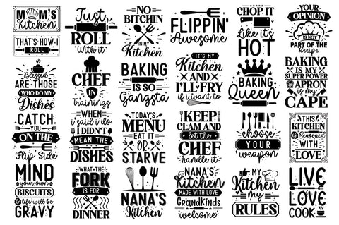 Kitchen Sign SVG Bundle SVG Regulrcrative 