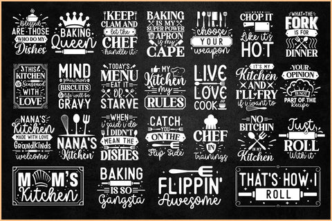 Kitchen Sign SVG Bundle SVG Regulrcrative 