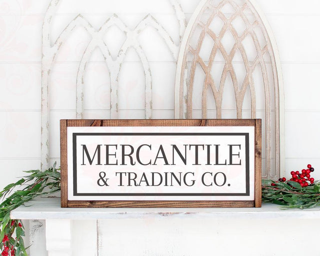Kitchen Sign SVG cut file, Mercantile Trading SVG Quote, Farmhouse, Wood Tray SVG, Rustic Kitchen Decor, Country Kitchen art, Square wood sign cut files, Farmhouse sign SVG, Home decor SVG Farmstone Studio Designs 
