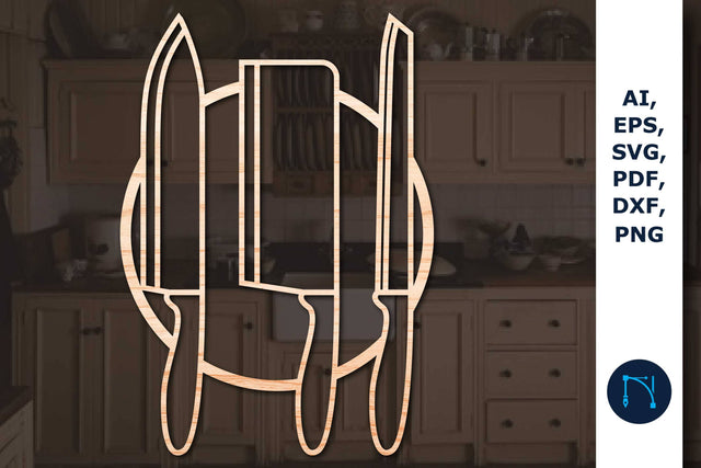 Kitchen Split Frame Svg, Kitchen Monogram Svg, SVG MD JOYNAL ABDIN 