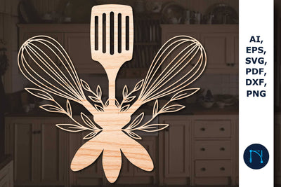 Kitchen Split Frame Svg, Monogram Svg, SVG MD JOYNAL ABDIN 