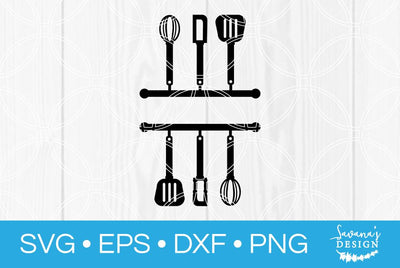 Kitchen Split Monogram SVG SavanasDesign 