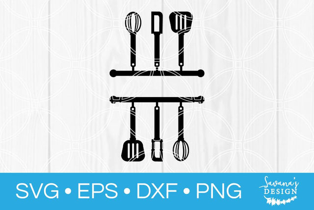 Kitchen Split Monogram SVG SavanasDesign 
