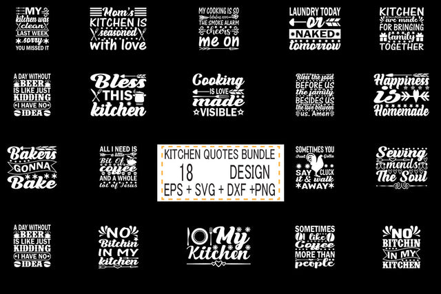 Kitchen svg bundle 18 design SVG svgteam 