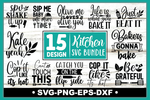 Kitchen SVG Bundle - So Fontsy