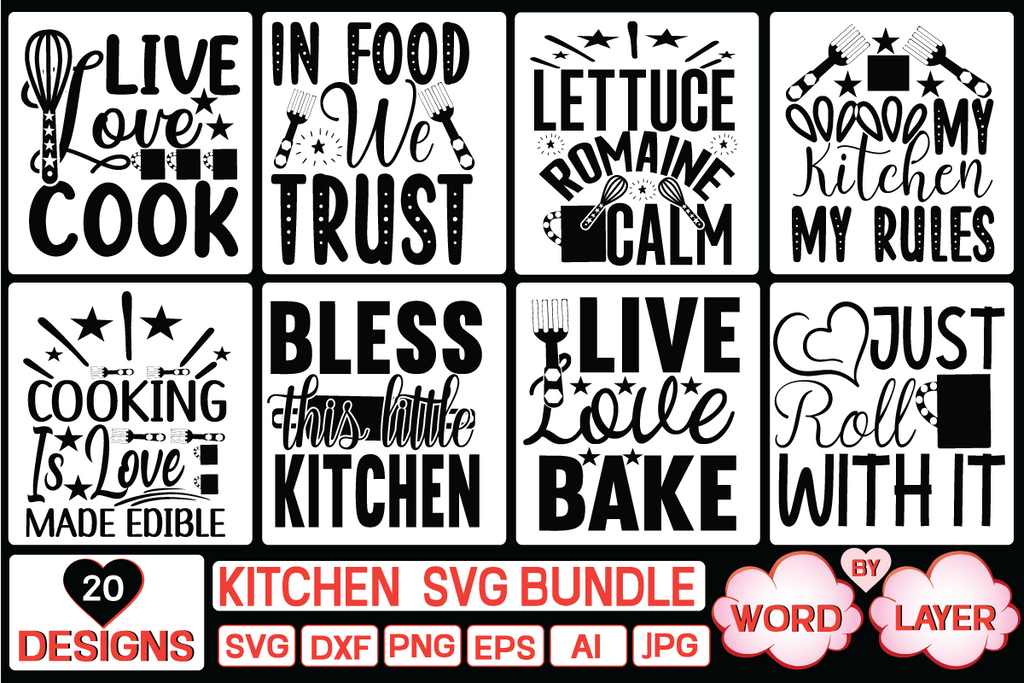 kitchen svg bundle SVG Cut File - So Fontsy