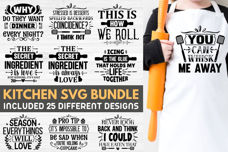 Kitchen SVG Bundle - So Fontsy