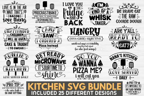 Kitchen SVG Bundle SVG Designangry 