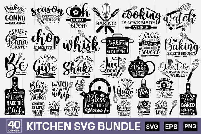 Kitchen Svg Bundle SVG designmaster24 