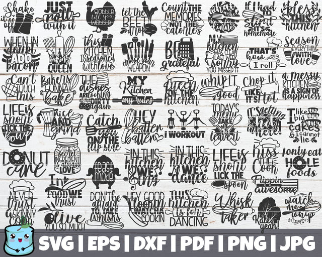Kitchen SVG Bundle SVG MintyMarshmallows 