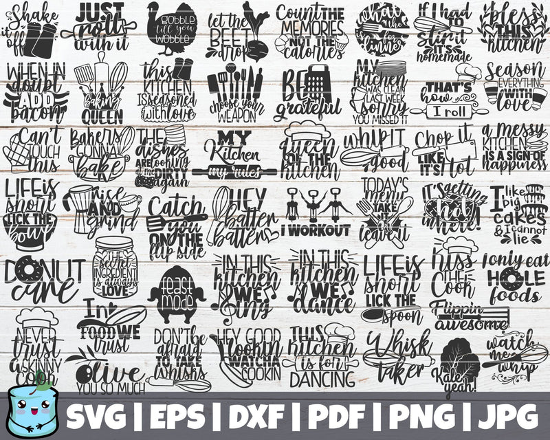 Kitchen SVG Bundle SVG MintyMarshmallows 