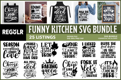 Kitchen SVG Bundle SVG Regulrcrative 