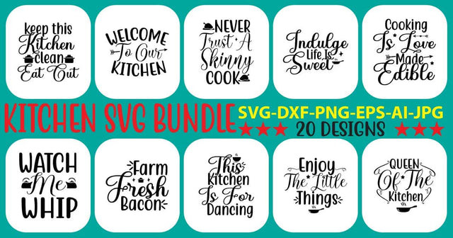 Kitchen SVG Bundle SVG Syaman 