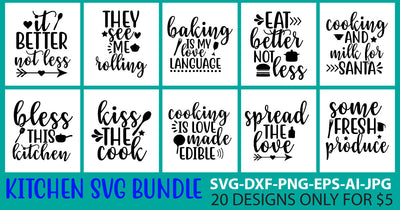 Kitchen Svg Bundle SVG Syaman 