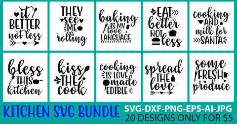 Kitchen Svg Bundle SVG Syaman 