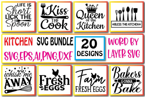 Kitchen SVG Bundle Vol. 1 SVG Craftlabsvg24 