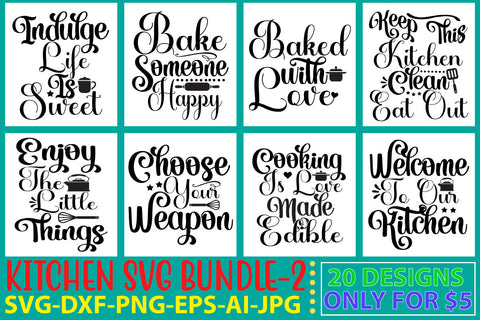 Kitchen Svg Bundle Vol. 2 SVG Syaman 